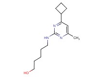 5-[(4-cyclobutyl-6-methylpyrimidin-2-yl)amino]pentan-1-ol