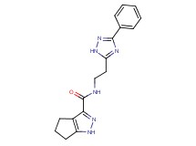 N-[2-(3-phenyl-1H-1,2,4-triazol-5-yl)ethyl]-1,4,5,6-tetrahydrocyclopenta[c]pyrazole-3-carboxamide