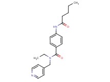 N-ethyl-4-(pentanoylamino)-N-(pyridin-4-ylmethyl)benzamide