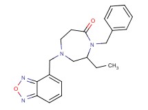 1-(2,1,3-benzoxadiazol-4-ylmethyl)-4-benzyl-3-ethyl-1,4-diazepan-5-one