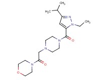 4-({4-[(1-ethyl-3-isopropyl-1H-pyrazol-5-yl)carbonyl]-1-piperazinyl}acetyl)morpholine