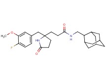 N-(2-adamantylmethyl)-3-[2-(4-fluoro-3-methoxybenzyl)-5-oxo-2-pyrrolidinyl]propanamide