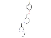 1-[(1-ethyl-1H-pyrazol-4-yl)methyl]-3-[(4-fluorophenoxy)methyl]piperidine