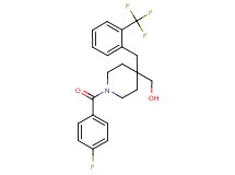 {1-(4-fluorobenzoyl)-4-[2-(trifluoromethyl)benzyl]-4-piperidinyl}methanol