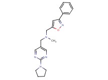 N-methyl-1-(3-phenyl-5-isoxazolyl)-N-{[2-(1-pyrrolidinyl)-5-pyrimidinyl]methyl}methanamine