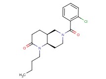 (4aS*,8aR*)-1-butyl-6-(2-chlorobenzoyl)octahydro-1,6-naphthyridin-2(1H)-one
