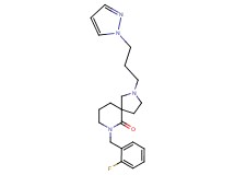 7-(2-fluorobenzyl)-2-[3-(1H-pyrazol-1-yl)propyl]-2,7-diazaspiro[4.5]decan-6-one