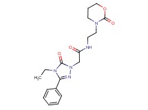 2-(4-ethyl-5-oxo-3-phenyl-4,5-dihydro-1H-1,2,4-triazol-1-yl)-N-[2-(2-oxo-1,3-oxazinan-3-yl)ethyl]acetamide