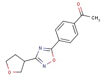 1-{4-[3-(tetrahydrofuran-3-yl)-1,2,4-oxadiazol-5-yl]phenyl}ethanone
