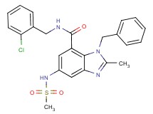 1-benzyl-N-(2-chlorobenzyl)-2-methyl-5-[(methylsulfonyl)amino]-1H-benzimidazole-7-carboxamide
