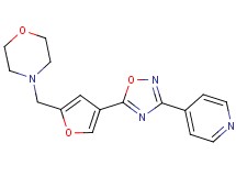 4-({4-[3-(4-pyridinyl)-1,2,4-oxadiazol-5-yl]-2-furyl}methyl)morpholine