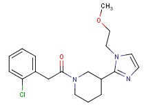 1-[(2-chlorophenyl)acetyl]-3-[1-(2-methoxyethyl)-1H-imidazol-2-yl]piperidine