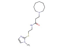 3-azocan-1-yl-N-{2-[(1-methyl-1H-imidazol-2-yl)thio]ethyl}propanamide