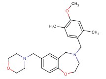 4-(4-methoxy-2,5-dimethylbenzyl)-7-(4-morpholinylmethyl)-2,3,4,5-tetrahydro-1,4-benzoxazepine