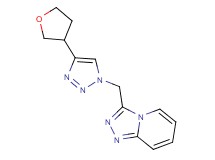 3-{[4-(tetrahydrofuran-3-yl)-1H-1,2,3-triazol-1-yl]methyl}[1,2,4]triazolo[4,3-a]pyridine