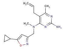 5-allyl-N~4~-[(5-cyclopropylisoxazol-3-yl)methyl]-N~4~,6-dimethylpyrimidine-2,4-diamine