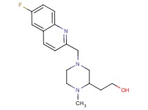 2-{4-[(6-fluoro-2-quinolinyl)methyl]-1-methyl-2-piperazinyl}ethanol