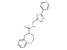 N-[(3-pyridin-4-yl-1H-1,2,4-triazol-5-yl)methyl]-2,3,4,5-tetrahydro-1-benzoxepine-4-carboxamide