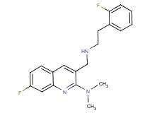 7-fluoro-3-({[2-(2-fluorophenyl)ethyl]amino}methyl)-N,N-dimethyl-2-quinolinamine