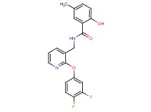 N-{[2-(3,4-difluorophenoxy)pyridin-3-yl]methyl}-2-hydroxy-5-methylbenzamide
