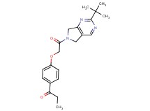1-{4-[2-(2-tert-butyl-5,7-dihydro-6H-pyrrolo[3,4-d]pyrimidin-6-yl)-2-oxoethoxy]phenyl}propan-1-one