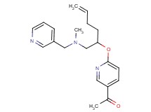 1-{6-[(1-{[methyl(pyridin-3-ylmethyl)amino]methyl}pent-4-en-1-yl)oxy]pyridin-3-yl}ethanone