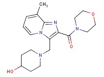 1-{[8-methyl-2-(morpholin-4-ylcarbonyl)imidazo[1,2-a]pyridin-3-yl]methyl}piperidin-4-ol