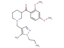 (2,4-dimethoxyphenyl){1-[(5-methyl-1-propyl-1H-pyrazol-4-yl)methyl]-3-piperidinyl}methanone