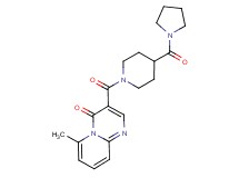 6-methyl-3-{[4-(1-pyrrolidinylcarbonyl)-1-piperidinyl]carbonyl}-4H-pyrido[1,2-a]pyrimidin-4-one