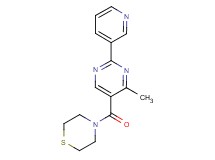 4-[(4-methyl-2-pyridin-3-ylpyrimidin-5-yl)carbonyl]thiomorpholine