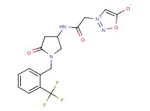 3-[2-oxo-2-({5-oxo-1-[2-(trifluoromethyl)benzyl]-3-pyrrolidinyl}amino)ethyl]-1,2,3-oxadiazol-3-ium-5-olate