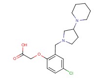{4-chloro-2-[(3-piperidin-1-ylpyrrolidin-1-yl)methyl]phenoxy}acetic acid