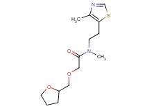 N-methyl-N-[2-(4-methyl-1,3-thiazol-5-yl)ethyl]-2-(tetrahydro-2-furanylmethoxy)acetamide