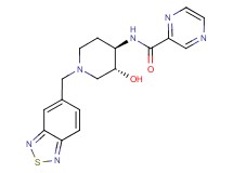N-[(3R*,4R*)-1-(2,1,3-benzothiadiazol-5-ylmethyl)-3-hydroxypiperidin-4-yl]pyrazine-2-carboxamide