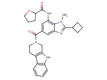 N-[2-cyclobutyl-1-methyl-5-(1,3,4,9-tetrahydro-2H-beta-carbolin-2-ylcarbonyl)-1H-benzimidazol-7-yl]tetrahydro-2-furancarboxamide