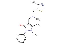 1,5-dimethyl-4-({methyl[(4-methyl-1,2,3-thiadiazol-5-yl)methyl]amino}methyl)-2-phenyl-1,2-dihydro-3H-pyrazol-3-one