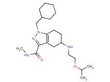 1-(cyclohexylmethyl)-5-[(2-isopropoxyethyl)amino]-N-methyl-4,5,6,7-tetrahydro-1H-indazole-3-carboxamide