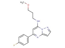 5-(4-fluorophenyl)-N-(3-methoxypropyl)pyrazolo[1,5-a]pyrimidin-7-amine