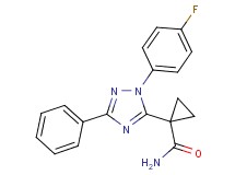 1-[1-(4-fluorophenyl)-3-phenyl-1H-1,2,4-triazol-5-yl]cyclopropanecarboxamide