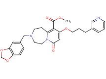 methyl 3-(1,3-benzodioxol-5-ylmethyl)-7-oxo-9-[3-(3-pyridinyl)propoxy]-1,2,3,4,5,7-hexahydropyrido[1,2-d][1,4]diazepine-10-carboxylate
