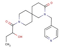 9-(2-hydroxybutanoyl)-2-(pyridin-4-ylmethyl)-2,9-diazaspiro[5.5]undecan-3-one