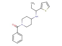 1-benzoyl-N-[1-(2-thienyl)propyl]piperidin-4-amine