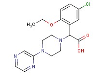 (5-chloro-2-ethoxyphenyl)(4-pyrazin-2-ylpiperazin-1-yl)acetic acid