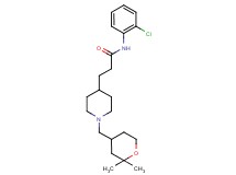 N-(2-chlorophenyl)-3-{1-[(2,2-dimethyltetrahydro-2H-pyran-4-yl)methyl]-4-piperidinyl}propanamide