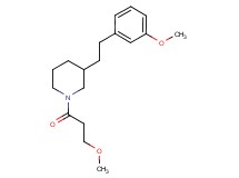 3-[2-(3-methoxyphenyl)ethyl]-1-(3-methoxypropanoyl)piperidine