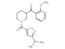 {1-[(3-isopropyl-5-isoxazolyl)carbonyl]-3-piperidinyl}(2-methoxyphenyl)methanone