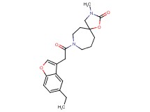 8-[(5-ethyl-1-benzofuran-3-yl)acetyl]-3-methyl-1-oxa-3,8-diazaspiro[4.6]undecan-2-one