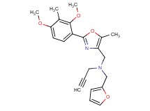 N-{[2-(2,4-dimethoxy-3-methylphenyl)-5-methyl-1,3-oxazol-4-yl]methyl}-N-(2-furylmethyl)-2-propyn-1-amine