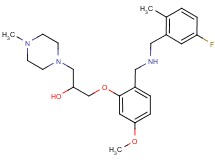 1-(2-{[(5-fluoro-2-methylbenzyl)amino]methyl}-5-methoxyphenoxy)-3-(4-methyl-1-piperazinyl)-2-propanol