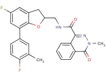N-{[5-fluoro-7-(4-fluoro-3-methylphenyl)-2,3-dihydro-1-benzofuran-2-yl]methyl}-3-methyl-4-oxo-3,4-dihydro-1-phthalazinecarboxamide